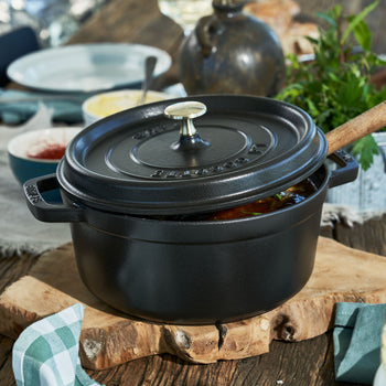 STAUB | LA COCOTTE - Cocotte - Ø 220mm - Żeliwo - Czarny - Prime Gastro