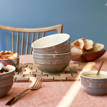 STAUB | CERAMIQUE - Zestaw foremek - 2 sztuki - ceramika - antyczny szary - Prime Gastro