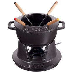 STAUB | SPECIALITIES - Zestaw do fondue - Ø 160mm - Żeliwo - Czarny