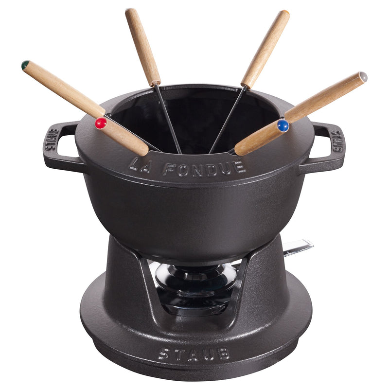 STAUB | SPECIALITIES - Zestaw do fondue - Ø 180mm - Żeliwo - Czarny