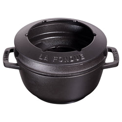 STAUB | SPECIALITIES - Zestaw do fondue - Ø 180mm - Żeliwo - Czarny