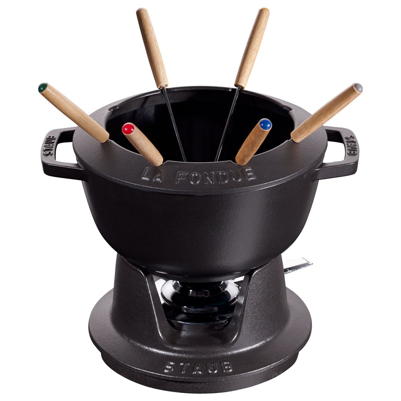 STAUB | SPECIALITIES - Zestaw do fondue - Ø 200mm - Żeliwo - Czarny