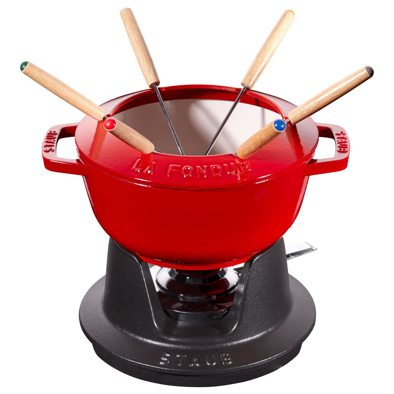 STAUB | SPECIALITIES - Zestaw do fondue - Ø 180mm - Żeliwo - Wiśniowa czerwień
