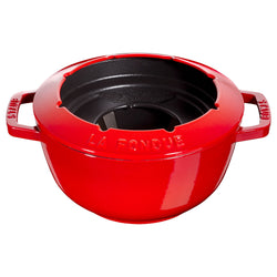 STAUB | SPECIALITIES - Zestaw do fondue - Ø 200mm - żeliwo - wiśniowa czerwień