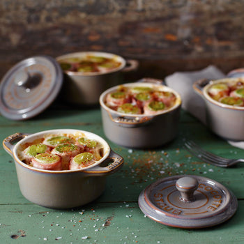 STAUB | CERAMIQUE - Mini Cocotte - Ø 100 mm - okrągła - ceramiczna - szary antyczny - Prime Gastro