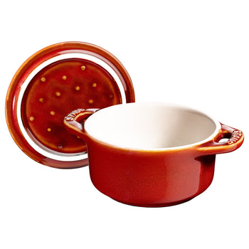 STAUB | CERAMIQUE - Mini Cocotte - Ø 100mm - okrągła - ceramiczna - antyczna miedź - Prime Gastro