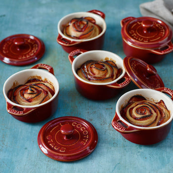 STAUB | CERAMIQUE - Mini Cocotte - Ø 100mm - okrągła - ceramiczna - antyczna miedź - Prime Gastro