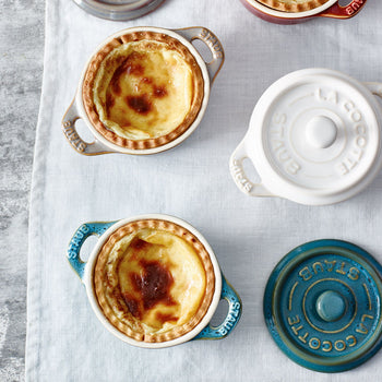 STAUB | CERAMIQUE - Mini Cocotte - Ø 100mm - okrągła - ceramiczna - turkus antyczny - Prime Gastro