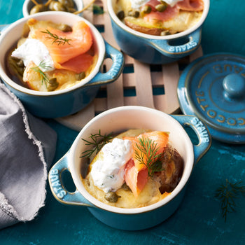 STAUB | CERAMIQUE - Mini Cocotte - Ø 100mm - okrągła - ceramiczna - turkus antyczny - Prime Gastro