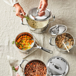 DEMEYERE | ATLANTIS 7 - Garnek do smażenia z pokrywką - Ø 160mm - Stal nierdzewna