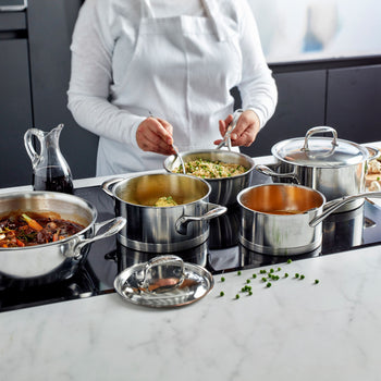 DEMEYERE | ATLANTIS 7 - Garnek do smażenia z pokrywką - Ø 160mm - Stal nierdzewna - Prime Gastro