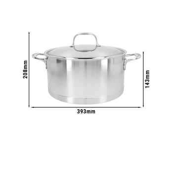 DEMEYERE | ATLANTIS 7 - Garnek do smażenia z pokrywką - Ø 280mm - Stal nierdzewna - Prime Gastro