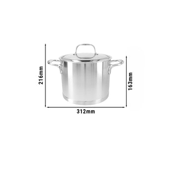 DEMEYERE | ATLANTIS 7 - Garnek do gotowania z pokrywką - Ø 200mm - Stal nierdzewna - Prime Gastro