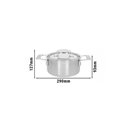 DEMEYERE | INDUSTRY 5 - Garnek do smażenia z pokrywką - Ø 180mm - Stal nierdzewna