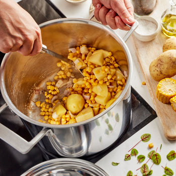 DEMEYERE | INDUSTRY 5 - Garnek do gotowania z pokrywką - Ø 240mm - Stal nierdzewna - Prime Gastro