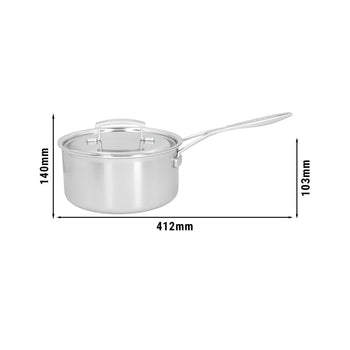 DEMEYERE | INDUSTRY 5 - Rondel z pokrywką - Ø 200 mm - Stal nierdzewna - Prime Gastro