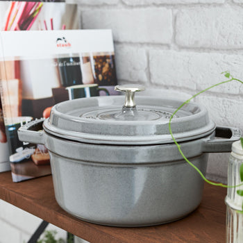 STAUB | LA COCOTTE - Cocotte - Ø 160mm - Żeliwo - Grafitowy szary - Prime Gastro