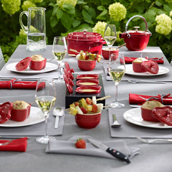 STAUB | LA COCOTTE - Cocotte - owalna - 330mm - żeliwo - wiśniowa czerwona - Prime Gastro