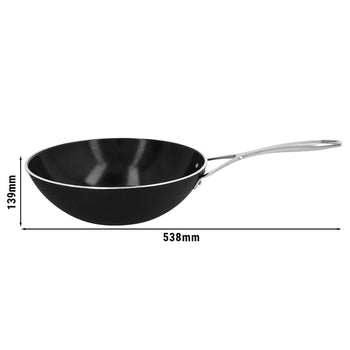 DEMEYERE | ALU PRO 5 - Wok z płaską podstawą - Ø 300mm - Aluminium - Prime Gastro
