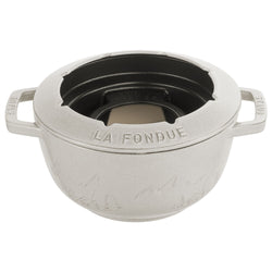 STAUB | SPECIALITIES - Zestaw do fondue - Ø 200 mm - Żeliwo - Biała trufla