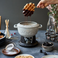 STAUB | SPECIALITIES - Zestaw do fondue - Ø 200 mm - Żeliwo - Biała trufla