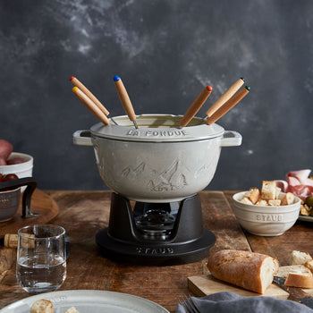 STAUB | SPECIALITIES - Zestaw do fondue - Ø 200 mm - Żeliwo - Biała trufla - Prime Gastro