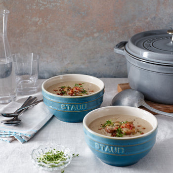 STAUB | CERAMIQUE - Zestaw misek, 4 części - Ø 140mm - ceramika - turkus antyczny - Prime Gastro