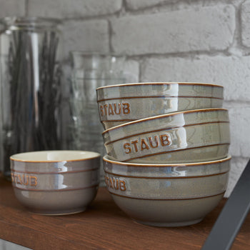 STAUB | CERAMIQUE - Zestaw misek, 4 części - Ø 140mm - ceramika - antyczny szary - Prime Gastro