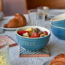 STAUB | CERAMIQUE - Zestaw misek, 4 części - Ø 120mm - ceramika - turkus antyczny