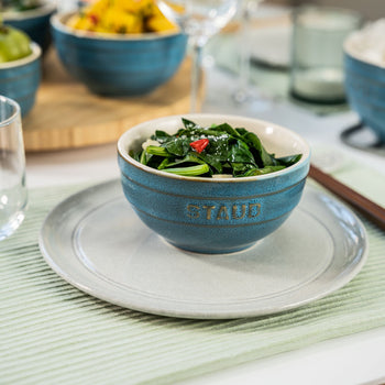 STAUB | CERAMIQUE - Zestaw misek, 4 części - Ø 120mm - ceramika - turkus antyczny - Prime Gastro