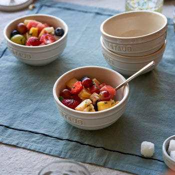 STAUB | CERAMIQUE - Zestaw misek, 4-części - Ø 120mm - ceramika - kość słoniowa-biały - Prime Gastro