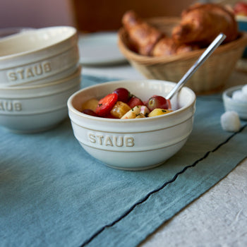 STAUB | CERAMIQUE - Zestaw misek, 4-części - Ø 120mm - ceramika - kość słoniowa-biały - Prime Gastro