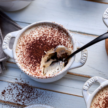 STAUB | CERAMIQUE - Zestaw Cocotte - 4 części - Ø 100 mm - ceramika - kość słoniowa - biały - Prime Gastro