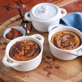 STAUB | CERAMIQUE - Zestaw Cocotte - 4 części - Ø 100 mm - ceramika - kość słoniowa - biały - Prime Gastro