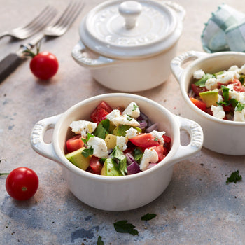 STAUB | CERAMIQUE - Zestaw Cocotte - 4 części - Ø 100 mm - ceramika - kość słoniowa - biały - Prime Gastro