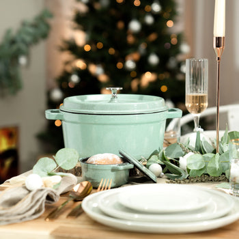 STAUB | LA COCOTTE - Cocotte - Ø 220 mm - Żeliwo - kolor szałwiowy - Prime Gastro