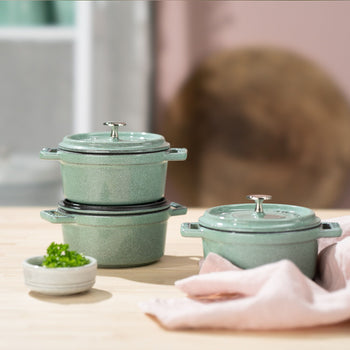 STAUB | LA COCOTTE - Mini Cocotte - Ø 100 mm - Żeliwo - kolor szałwiowy - Prime Gastro