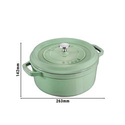 STAUB | LA COCOTTE - Cocotte - Ø 200 mm - Żeliwo - kolor szałwiowy