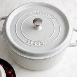 STAUB | LA COCOTTE - Cocotte - Ø 260mm - żeliwo - biała trufla
