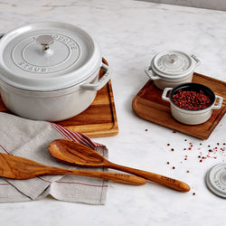 STAUB | LA COCOTTE - Cocotte - Ø 240mm - Żeliwo - Biała trufla