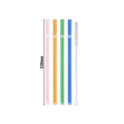 ZWILLING | SORRENTO – słomki szklane – proste – kolorowe