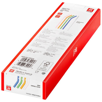 ZWILLING | SORRENTO - Słomki szklane - zakrzywione - kolorowe - Prime Gastro