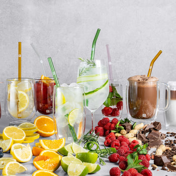 ZWILLING | SORRENTO - Słomki szklane - zakrzywione - kolorowe - Prime Gastro