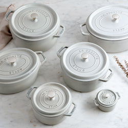 STAUB | LA COCOTTE - Cocotte - owalna - 330mm - żeliwo - biała trufla