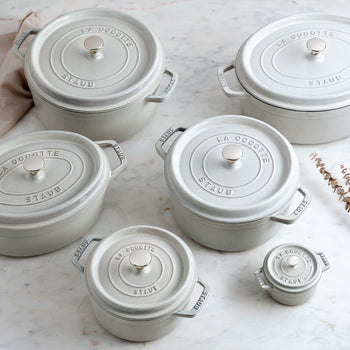 STAUB | LA COCOTTE - Cocotte - owalna - 290mm - Żeliwo - Biała trufla - Prime Gastro