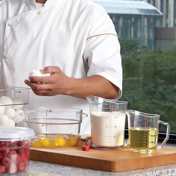 (12 szt.) CAMBRO | CAMWEAR® - Poliwęglanowy dzbanek z miarką - 1 litr - Przezroczysty - Prime Gastro