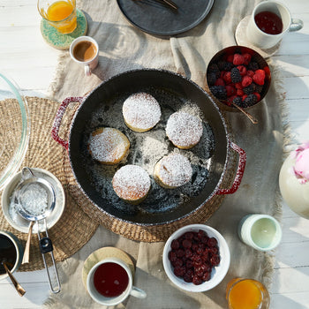 STAUB | BRAISERS - Brytfanna ze szklaną pokrywą - 240mm - Żeliwo - Wiśniowa czerwień - Prime Gastro