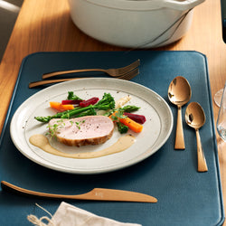 STAUB | DINING LINE - Talerz - płaski - Ø 150mm - ceramiczny - biała trufla