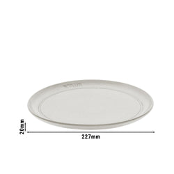 STAUB | DINING LINE - Talerz - płaski - Ø 220mm - ceramiczny - biała trufla
