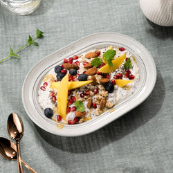 STAUB | DINING LINE - Talerz - głęboki - 250mm - ceramiczny - biała trufla